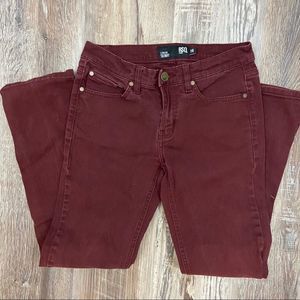 Boys size 16 RSQ Jeans London Skinny - dark red